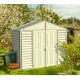 thumbnail image 3 of Duramax Building Products 10.5 x 2.75 ft. SidePro Plastic Vinyl Storage Shed with Foundation, 3 of 12