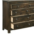 thumbnail image 6 of Pemberly Row Modern Solid Wood Dresser with Mirror in Rustic Gray, 6 of 7