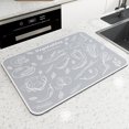 thumbnail image 2 of Birdeem Draining Mat Kitchen Drying Pad Bar Table Cup Pad Washable Heat Insulation Pad Washbasin Absorbent Pad Bathroom Faucet Pad Anti-Splash Pad Wash 30X40Cm, 2 of 12