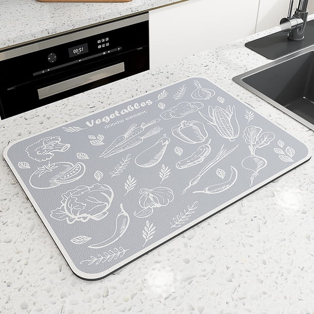 Aparatos de cocina, accesorios de cocina, utensilios de cocina, alfombrilla de secado de utensilios de cocina, almohadilla de barra para tazas, almohadilla lavable de aislamiento térmico, almohadilla