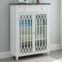 Kings Brand Furniture Newberry Free Standing Bathroom Storage Cabinet, White