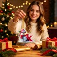 thumbnail image 6 of Mivyn Snowman Christmas Ornaments,3" Personalized Letter Ornaments for Christmas Tree, 2D Initial Ornament, Letter Ornament for DIY Hanging Xmas Decor, Gift for Family Friends, 6 of 6