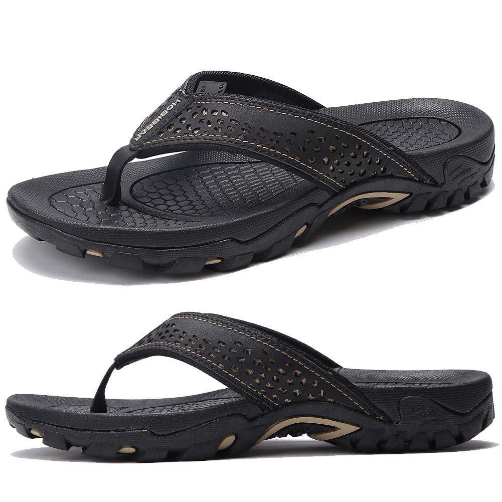 Hobibear Mens Sport Flip Flops Casual 