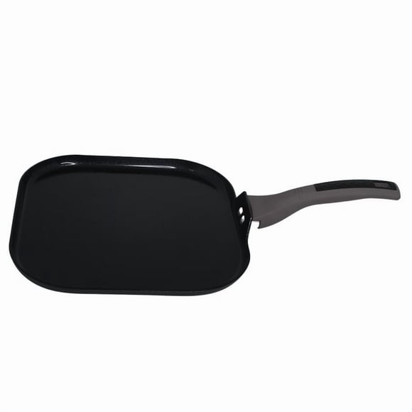 Plancha Imusa Mirro con revestimiento cerámico de aluminio negro, 27 x 28 cm