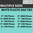thumbnail image 7 of Plastic Twist Bag Ties 7"-White-(100Pcs) Reusable Twist Ties for Multiple uses, 7 of 7