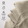 thumbnail image 3 of Utopia Bedding 100% Cotton Thermal Blanket Khaki King Size Soft, Lightweight, Breathable, Cozy Spring and Summer Blankets for Bed, Home Room Decor Gifts for Women and Men (90x108 Inches), 3 of 8