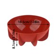 thumbnail image 2 of 1 Pieza Molde de Silicona para Hornear Hemisferio Cúpula Molde de Silicona Planeta 18.5x18.5x8.1cm Rojo Ladrillo, 2 of 4