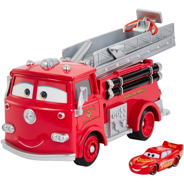 Disney Pixar Cars Stunt And Splash Red With Exclusive Color Change Lightning Mcqueen Vehicle Walmart Com Walmart Com