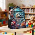 thumbnail image 4 of Aplkyhs Cute Ocean Seal Backpack for Kids Teens Age 6-18 Cute Cartoon Print School Bag Ergonomic Adjustable Straps Lightweight Bookbag for School Travel, 4 of 7