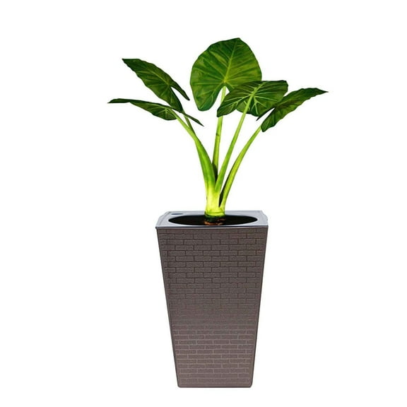 Tall Self Watering Indoor Outdoor for Patio Planter Pot Tall Planters for Outdoor Plants Large Square Planter Flower Pot with Drainage Holes Taper Planter Lightweight Self Watering Plant Pot Blue