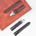 thumbnail image 3 of Miangastore Watch Replacement Band Genuine Leather Watch Strap Adjustable Fashion Black 1Set, 3 of 8
