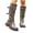 Coffee, variant on Women's PU Multi Buckle Slouch Mid Calf Boots with Side Zipper and Low Block Heel for Casual Street Outfits