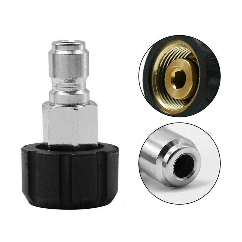 Pressure Washer Adapter M22 14mm 15mm Swivel To 3/8 Inch Quick ...