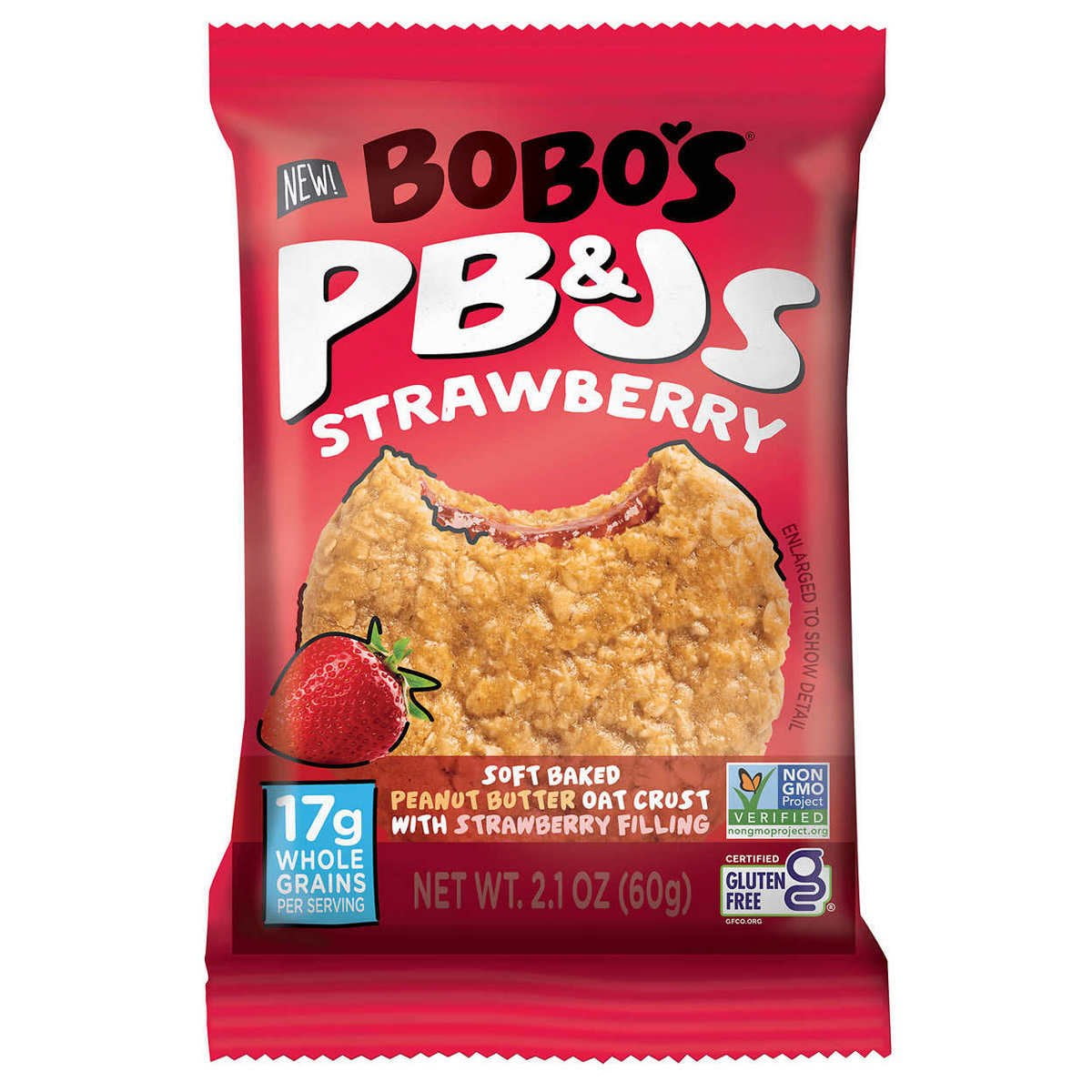 Bobos PBandJs Oat Sandwich Bar Variety Pack 2.1 Ounce (Pack of 20)