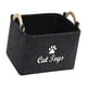 thumbnail image 3 of Organizador de juguetes para perros jinwen cesta rectangular para artículos de cachorros para ropa de mascotas mantas Gris oscuro 14,96 x 9,84 x 7,09 pulgadas, 3 of 8