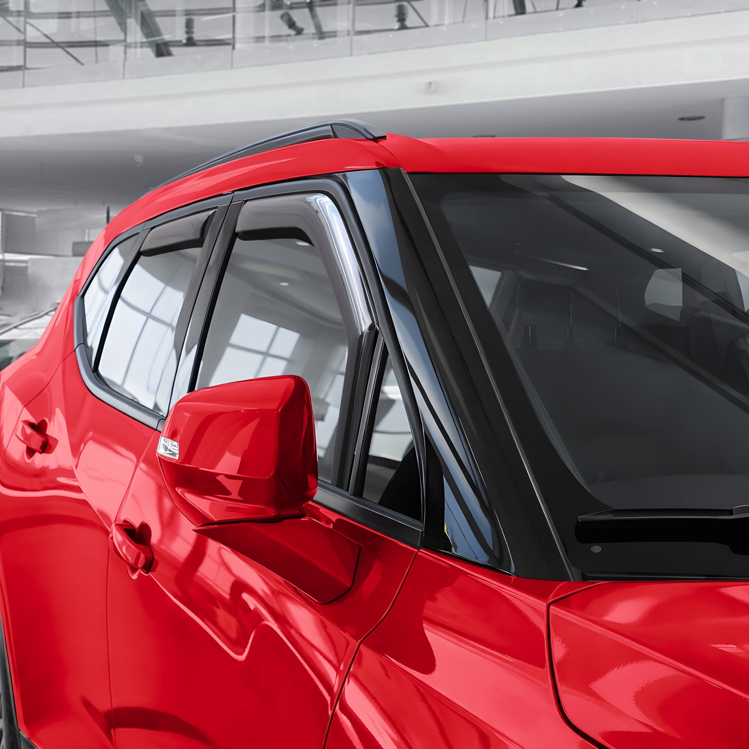 Voron Glass in-Channel Extra Durable Rain Guards for Chevrolet (Chevy) Blazer 2019-2026, Window Deflectors, Vent Window Visors, 4 Pieces - 200676