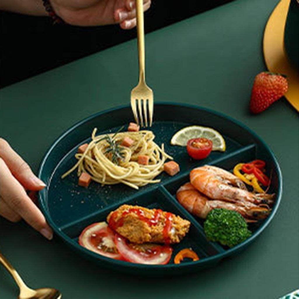 Divided Plates 3 Compartment Reusable Lightweight for Dinner Training Compartment Plate baby feeding Kids Walmart