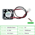 thumbnail image 5 of ACP2010 2cm 20mm fan 20x20x10mm DC5V 12V 0.10A 10000rpm 2 wires 2pin small DC cooling fan for router notebook, 5 of 7