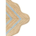 thumbnail image 3 of KLAVATE Natural Jute Wave Edge Hand Braided Scalloped Farmhouse Jute Runner Rug, 3 of 4