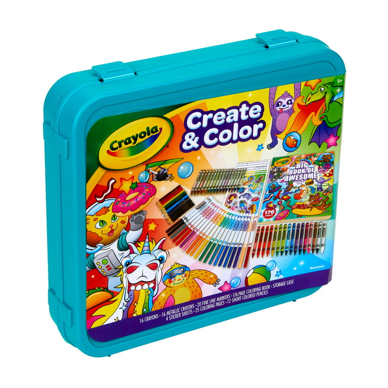 Crayola Create 'N Carry Art Set, 75 Pieces, Art Gift for Kids
