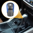 thumbnail image 3 of Unique Bargains Gear Shift Knob Car Inner Gear Shifter Knob for Lexus RC F 2015-2022 Faux Leather Plastic Blue, 3 of 7