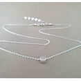 thumbnail image 6 of Dainty Layered Sterling Silver Choker Necklace with a Tiny Round Dot Bead Charm For Women, 6 of 7