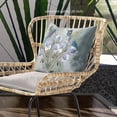 thumbnail image 3 of Hummingbird Love Indoor/Outdoor Pillow with Removable Cover in Green Blue16x16, 3 of 4