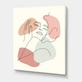 thumbnail image 3 of Designart ' Continuous One Line Portrait of Woman ' Modern Canvas Wall Art Print, 3 of 4