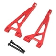 thumbnail image 2 of Piezas de repuesto para brazo superior trasero de coche RC, fácil de instalar, actualización, piezas de repuesto resistentes Rojo, 2 of 9