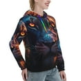 thumbnail image 6 of Kdxio Forest Cool Lion Print Womens Oversized Hoodies Sweatshirts Hooded Pullover Tops Sweaters Casual-X-Large, 6 of 7