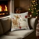 thumbnail image 4 of Fundas de almohada navideñas de 45 x 45 cm | Fundas de almohada decorativas festivas con tela de algodón suave y cremallera oculta para sofá, dormitorio, decoración del hogar, 4 of 5