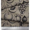 thumbnail image 2 of Soimoi Cotton Duck Fabric Mix Fruits Printed Craft Fabric by the Yard 42 Inch Wide, 2 of 3