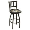 thumbnail image 6 of Auburn 36 Inch L018 Black Wrinkle With Jailhouse Back Bar Stool, 6 of 7