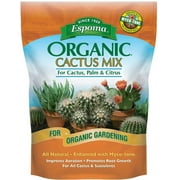 Espoma Organic Cactus Potting Soil Mix, Natural & Organic Soil for Indoor/Outdoor Cactus, Succulent, Palm, and Citrus, 4qt