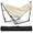 White, variant on 2 in 1 Hammock with Stand, Outdoor Hammock Swing Chair with Portable Heavy Duty Stand, Multi-Functional Hammock Stand 480 lbs Weight Capacit-Gray