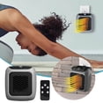 thumbnail image 2 of Heaters For Indoor Use Portable Plug In Heater Mini Small Space Heater Wall Heater With Adjustable Thermostat Timer Quiet Energy Efficient Heaters For Bedroom, 2 of 9