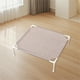 thumbnail image 1 of QUTETN Elevated Cooling Pet Bed for Cats and Dogs - Washable, Detachable, Indoor Comfort with White Metal Frame and Checkered Brown/Beige Fabric, Pet Cooling Bed | Cozy Pet Furniture | Durable Pet Cot, 1 of 4