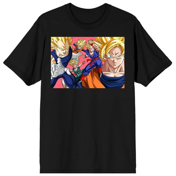 Dragon Ball Z Character Group Classic Black Tee-5XL