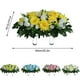 thumbnail image 3 of Matsuzay Flores de tumba de colores surtidos para lápida de cementerio, silla de flores con apariencia realista y testamento Jardín y Patio tipo+4, 3 of 6