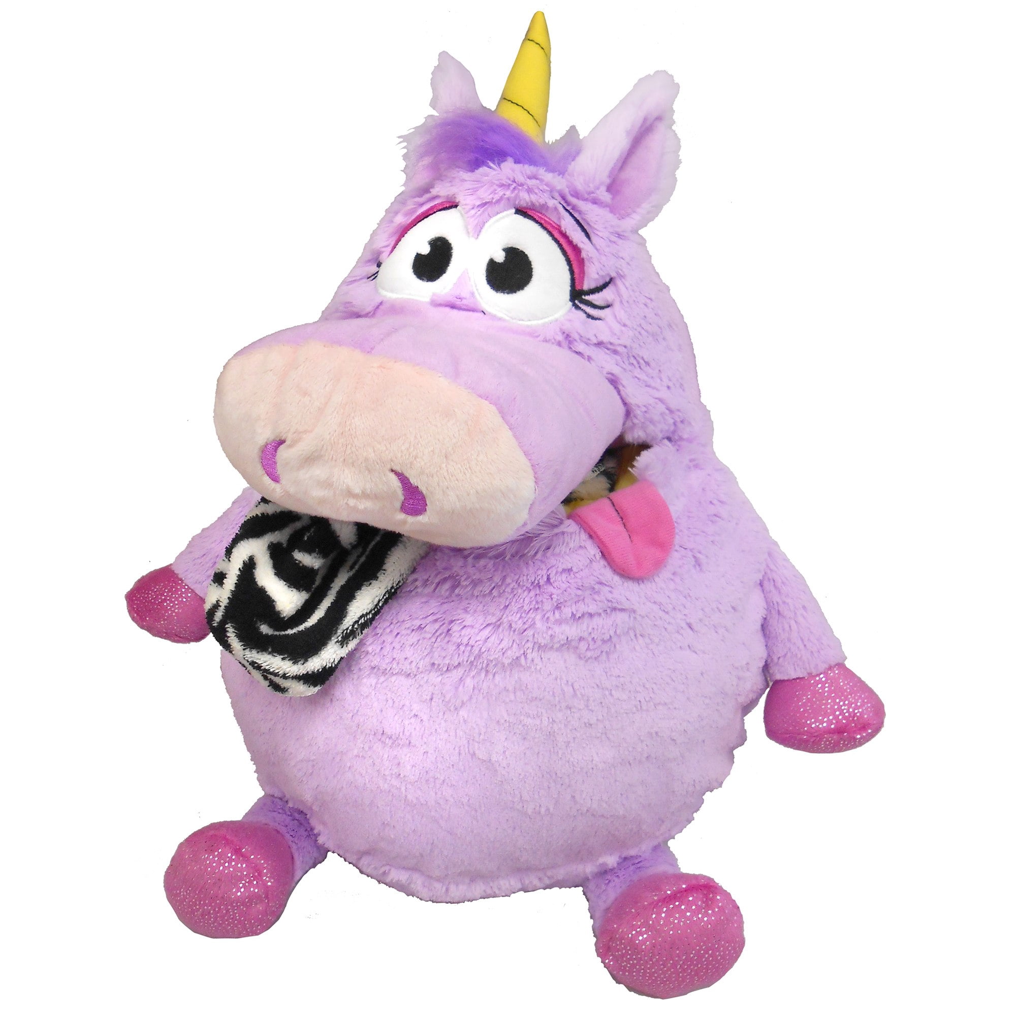 Tummy Stuffers: Unicorn - Purple - Storage Plush, Holds Items-Blankets-Toys Inside, Stuff-Store-Play, Kids Soft Magical Character Companion, Huggable