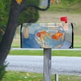 thumbnail image 4 of Yayeee Mailbox Cover Magnetic Large Size Post Box Cover Wrap Decor, Blue Goldfish, 4 of 9