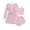 Pink Tie Dye, variant on Ekouaer Pajamas for Women Set 3 Piece Lounge Set Soft Pajama Sets Waffle Knit Tank Top and Shorts Cardigan with Pockets