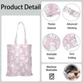 thumbnail image 3 of Hand-Drawn Cat Graphic Tote – Cat Lover Gift Canvas Bag, 3 of 6