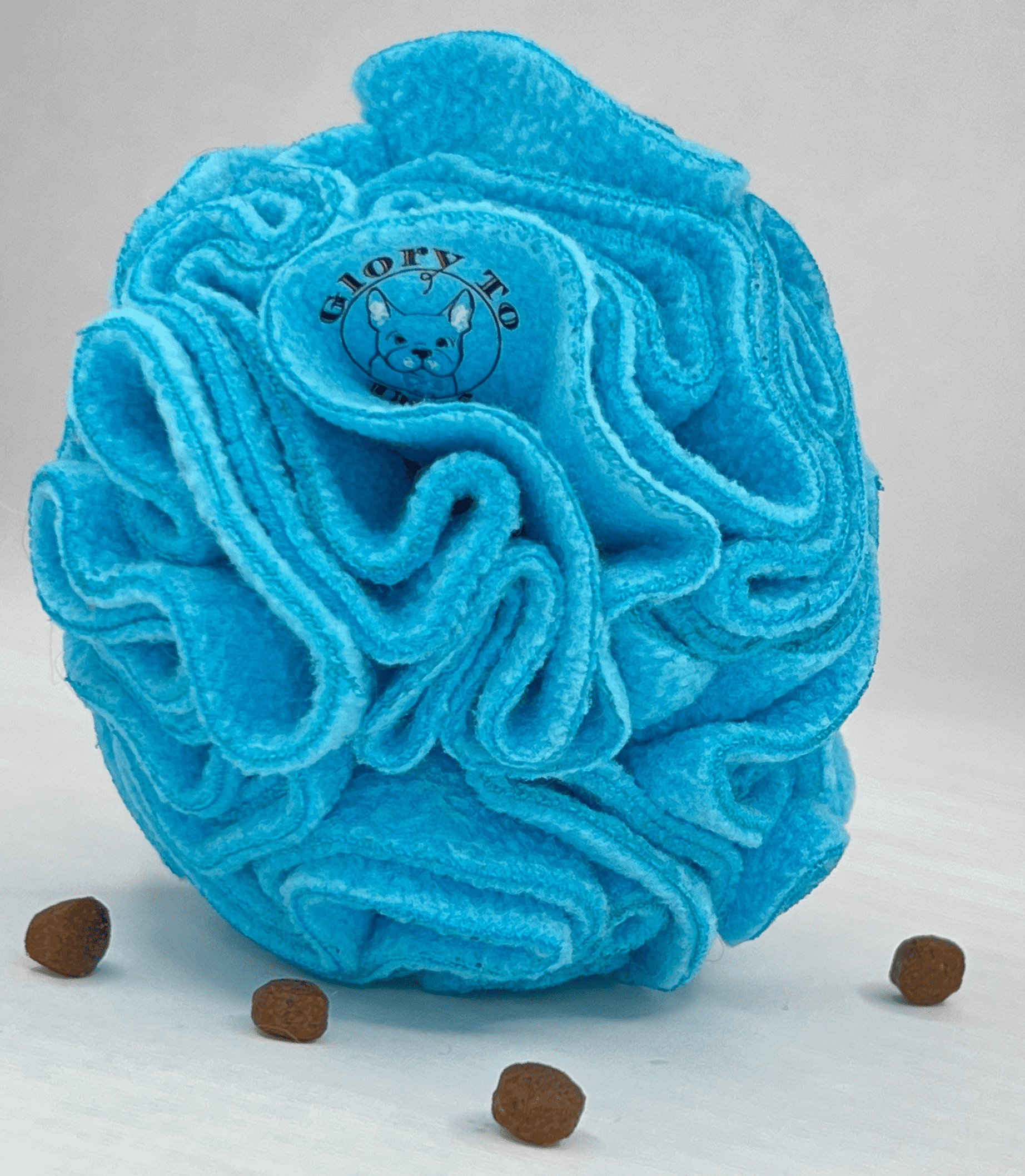 Blue Snuffle Interactive Foraging Dog Puzzle Ball Toy for Puppy and Adult