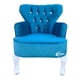 thumbnail image 1 of Sillon Vintage Individual Terciopelo Luna Aqua Diamante, 1 of 3