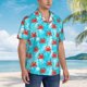thumbnail image 3 of Fotbe Crab Swims In The Ocean Camisa Hawaiana para Hombre Unisex – Camisa Casual de Verano con Botones de Manga Corta de Algodón y Lino,Medium, 3 of 7