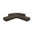 thumbnail image 3 of Meridian Furniture Arc Brown Boucle Fabric Modular Sectional, 3 of 8