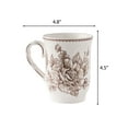 thumbnail image 5 of The Pioneer Woman Agatha 12-Ounce Stoneware Mugs, Brown, Set of 4, 5 of 5