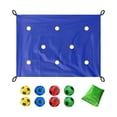 thumbnail image 3 of Juego de coordinación de lonas con agujeros para fomentar el espíritu de equipo en el jardín, interior y patio trasero. azul, 3 of 8