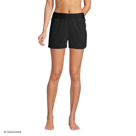 Lands' End Women's SunShade UPF 50 3" Board Shorts with Panty